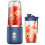 400ML USB Rechargeable Mini Juicer Cup, Blue/Pink Portable Blender 14
