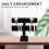 2-Tier Bangle Bracelet Display Holder T-Bar Stand Black 10