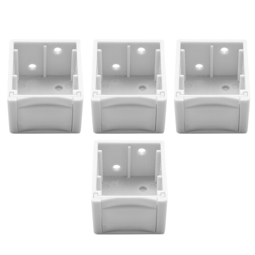 1 Inch Blind Brackets White Profile Box Mounting Bracket Window Blinds Headrail Bracket 1