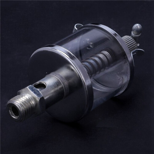 10X 50mL Engine Machine Lubricator Oil Gravity Drip Feed Oiler Clear+Silver