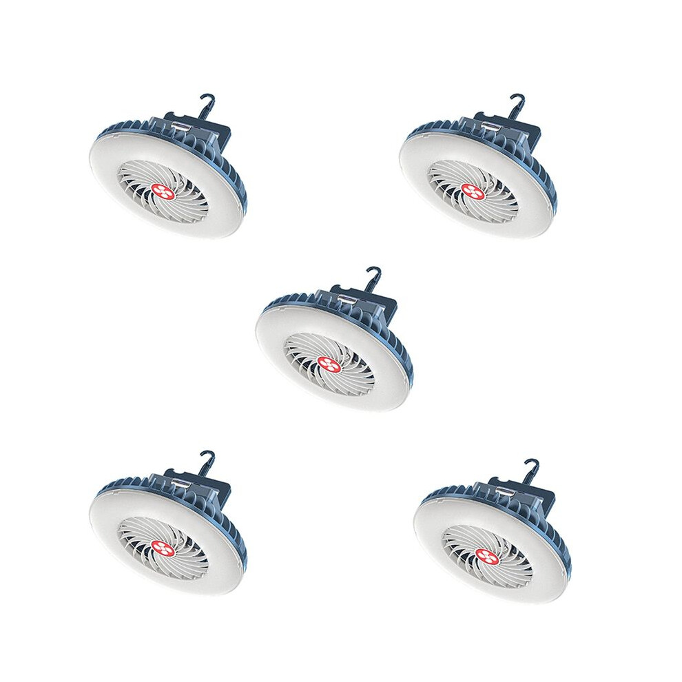 5X Portable Camping Fan With Led Usb Rechargeable Battery Operated Fan For Tent Car Emergency 6033881772494