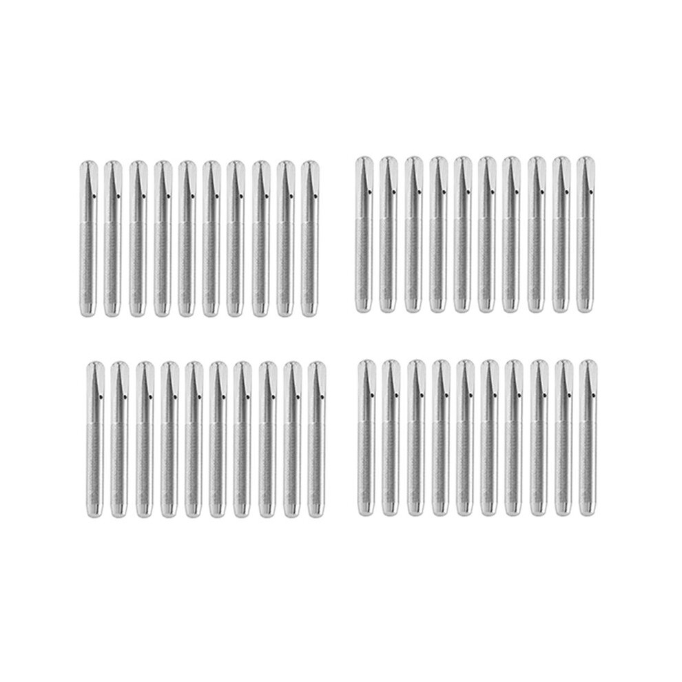 40X Standard Metal Piano Tuning Pins Pegs Piano Loose Tune Spare Replacement Parts Piano Tuning Tool Accessories 4713001645595