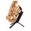 Alto Saxophone Stand Foldable Lightweight Holder with Stable Tabletop Support Black 3