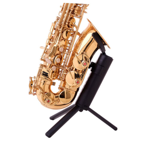 Alto Saxophone Stand Foldable Lightweight Holder with Stable Tabletop Support Black 2