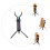 Alto Saxophone Stand Foldable Lightweight Holder with Stable Tabletop Support Black 4