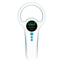 White Animal Chip Reader 134.2/125KHz Dual Frequency Stores 800 Data Color Screen for Cats Dogs and Livestock
