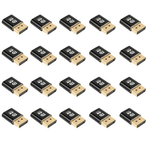 20X 4K  Dummy Plug DP Adaptador Virtual Display EDID EDID   Emulator para PC  Vídeo