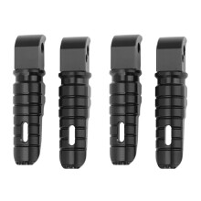 4x Sozius Fuß Rast FußRasten Hinten für YZF R3 R25 XSR 700 900 YZF-R15 TMAX 560 500 530 DX SX XJ6(Schwarz)