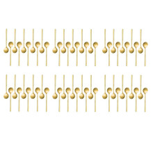 Stainless Steel 60 Pcs Espresso Spoons Teaspoons for Coffee Sugar Dessert Cake Ice Cream Soup Antipasto (Gold)