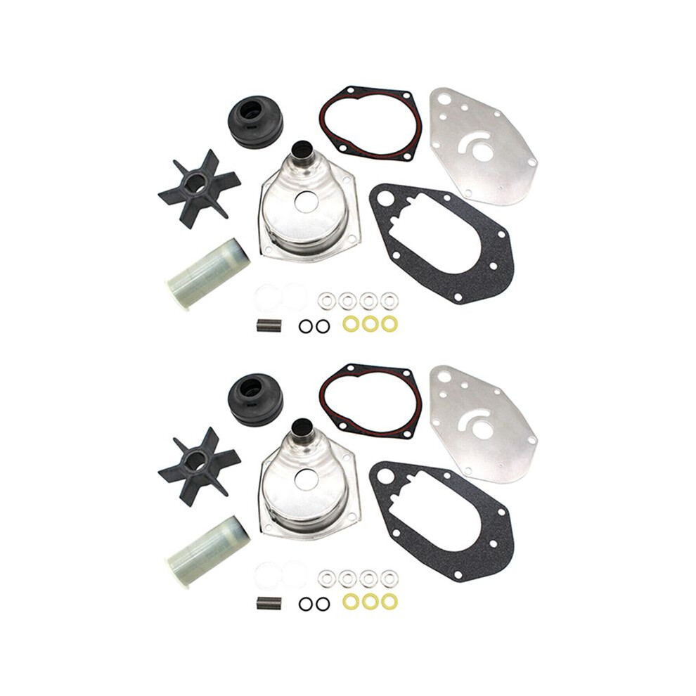 2X Water Pump Impeller Repair Kit 46Â812966A12 For Mercury Mariner 4 Stroke Outboards Auto Parts Boat Engine Parts 6031771461565