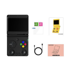 ANBERNIC RG34XXSP Flip Handheld Game Console 3.4 Inch IPS Screen 64G 5K Games 3300mAh Foldable WIFI Retro Video Gaming Player,D