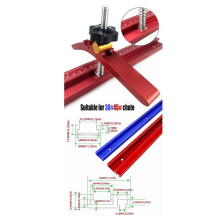 4X Woodworking T-Track Hold Down Clamp Set Aluminum T-Slot Table Workbench Wood Fixture Jig Clamping Blocks Platen B