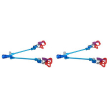 2X Airless Paint Spray Extension Pole Double 517 Nozzle Painting for Sprayer Guard Powerful Spraying Tool