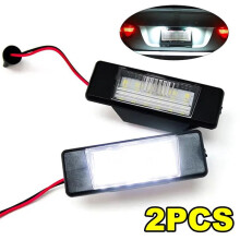 Car LED License Plate Light Error Free Lamp for X-Trail T30 T31 Qashqai J10 J11 Primera Pathfinder R51 2Pcs