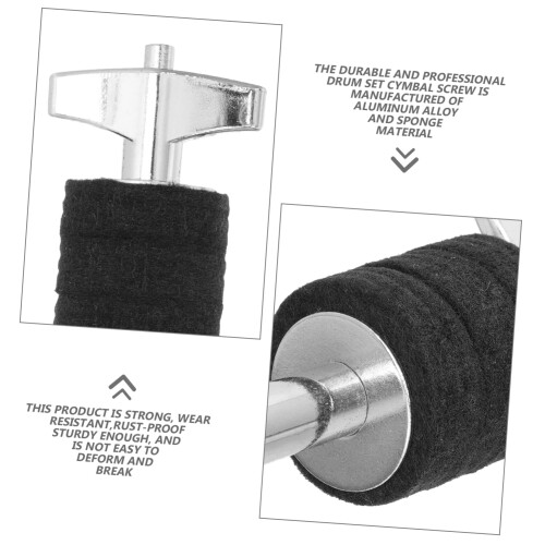 Drum Cymbal Mounting Screw Double Head Bracket WearResistant Iron Adjustable Angle for Drum Kit 2