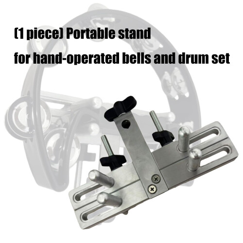 Adjustable Handbell Stand with Durable Metal Base, Nonslip Clamp and Foldable Design for Performance 2