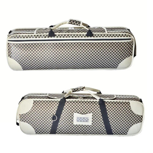 3/4 Violin Hard Case, Rectangular Oxford Cloth Foam, with Hygrometer 1