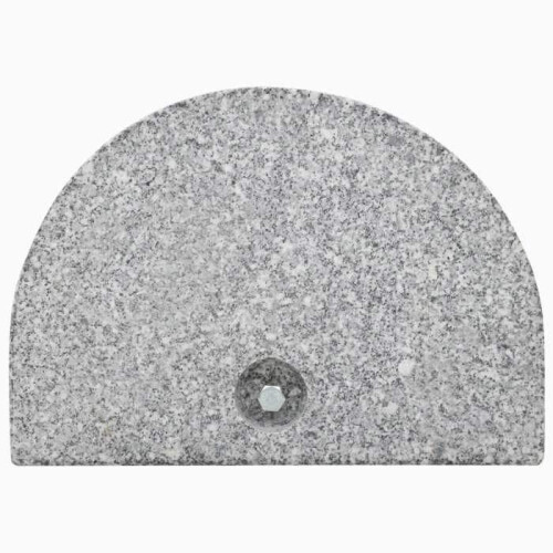Base de pie para sombrilla de granito semicircular 10 kg gris 2202089 1