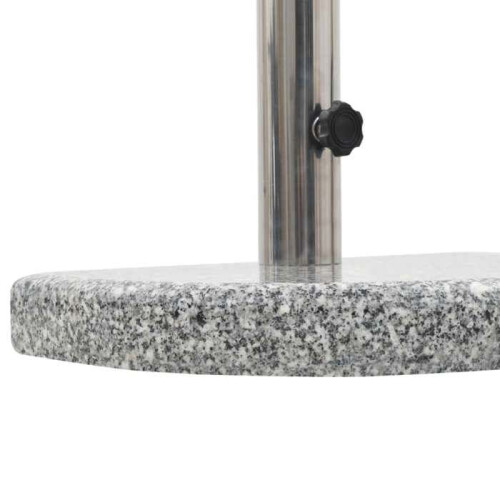 Base de pie para sombrilla de granito semicircular 10 kg gris 2202089 2
