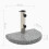 Base de pie para sombrilla de granito semicircular 10 kg gris 2202089 6