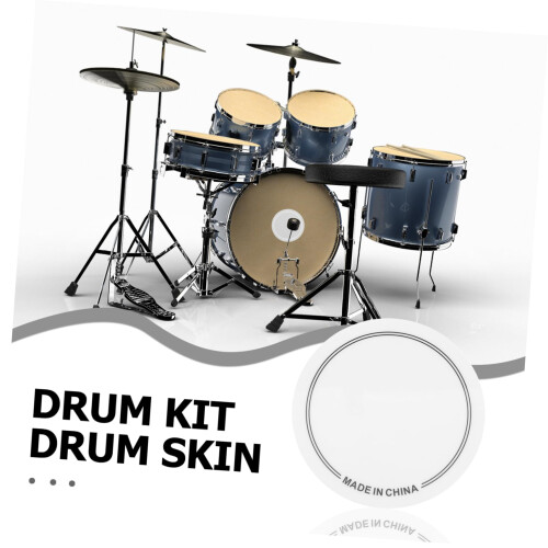 2pcs White Drum Mute Pads Noise Reduction Single Pedal Practice Set Easy Installation 2