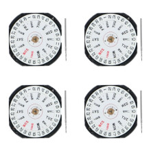 4X Watch Accessories VX33E Movement VX33 Three Pin Double Calendar Window Quartz Movement Without Batteries
