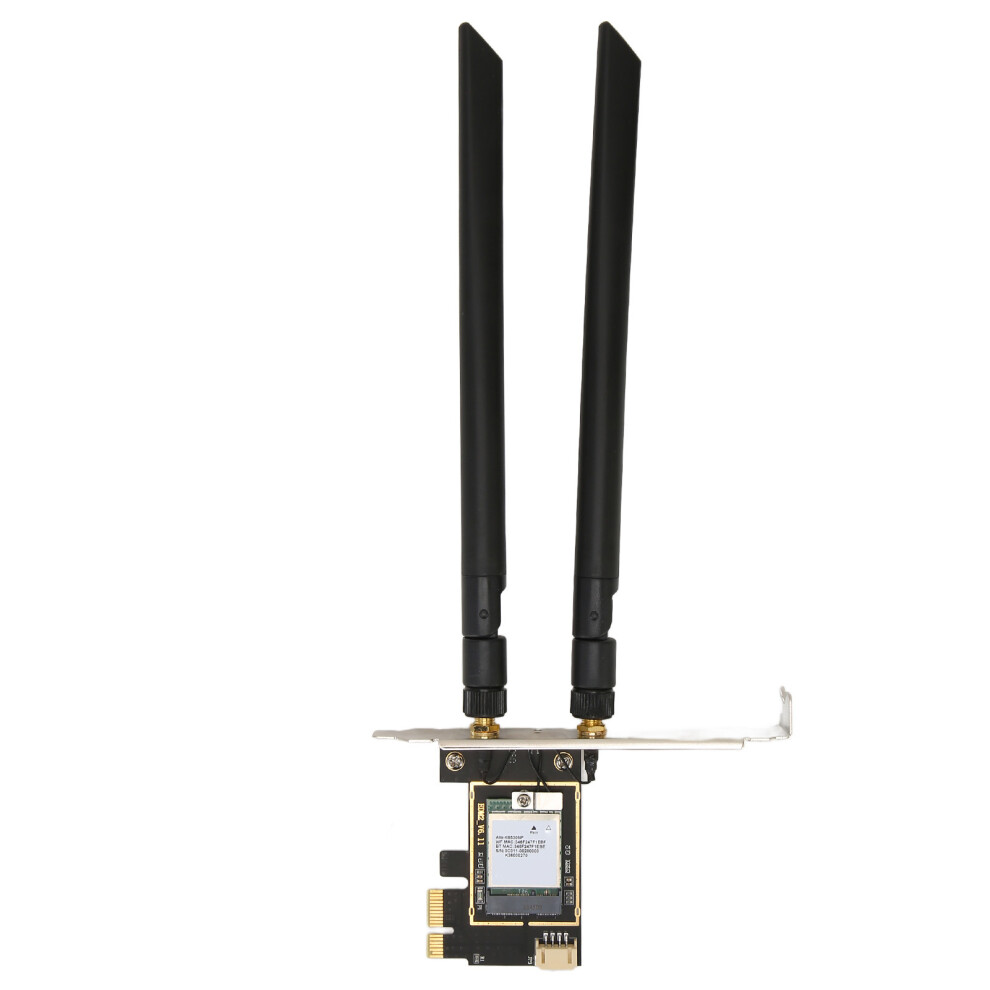 Pcie Wifi 6E Card 2400Mbps Dual Antenna 2.4/5/6Ghz For Win10/11 4081389042115