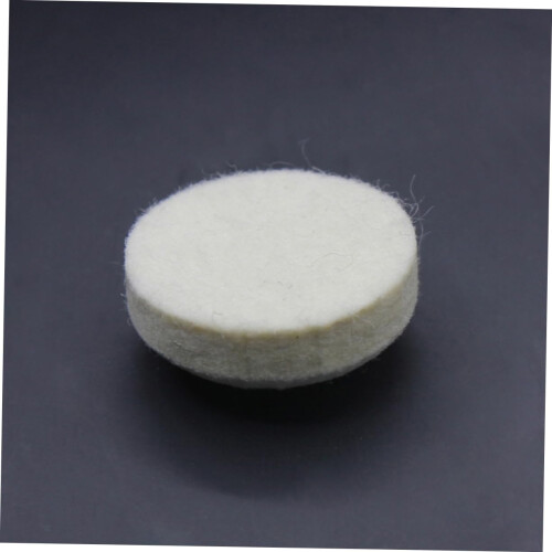 Drum Beater Head with Soft Felt Surface, Durable Wool Construction, White Mallet Head Replacement 1