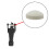 Drum Beater Head with Soft Felt Surface, Durable Wool Construction, White Mallet Head Replacement 3