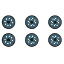 6Stück 5 Zoll 8 LöCher 125 mm Hakenschleife Schleifunterlage für Exzenterschleifer Disk Discs Cable Backup Stick auf Pad