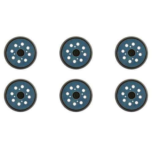 6pcs 8 Holes 125mm Hook Loop Sanding Backing Pad for  Orbital Sander Disk Discs  Cable Backup Stick  Pad