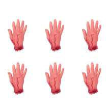 6X Bloody Horror Scary Halloween Prop Fake Severed Life Size Arm Hand House 19 X 10.5cm