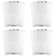 12Pcs Cutting Mat Adhesive Mat with Measuring Grid 8 By 12-Inch for Silhouette Cameo Explore Plotter Machine
