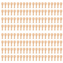 Short Handle 100 Packets of Small Wooden Spoon, Perfect for Small Jars of Jam, Spices, Condiments, Seasonings, Sugar