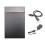 Caixa de HDD  para Adaptador USB 3.0 Gabinete de Disco Rígido Externo Disco SSD de 3,5 Polegadas Caixa de HDD de 10 TB para PC Lapop Plugue UE 1
