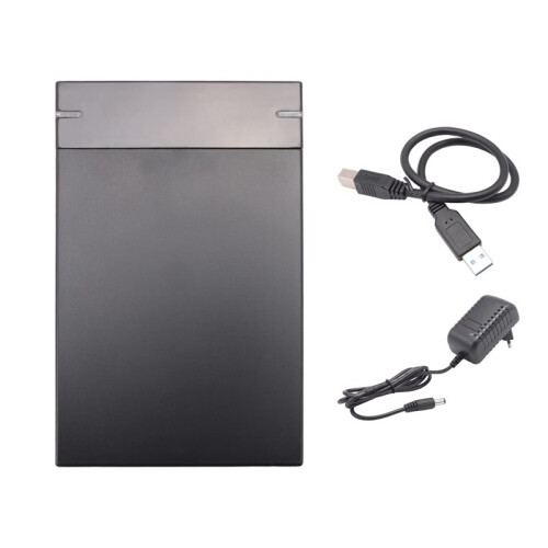 Caixa de HDD  para Adaptador USB 3.0 Gabinete de Disco Rígido Externo Disco SSD de 3,5 Polegadas Caixa de HDD de 10 TB para PC Lapop Plugue UE