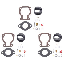 3x Carburetor Repair Kit with FLOAT 4-15 PS for Johnson Evinrude 398453 Repair