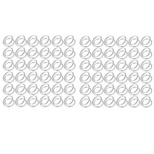 72Pcs Metal Spiral Napkin Ring Buckles Simple Napkin Rings for Weddings Reception Dinner Party Buffet Table Decor Silver