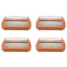 3X Schachuhr, Digitaler Schach-Timer und Spiel-Timer, Tragbare 3-In-1-Mehrzweck-Profi-Uhr Gelb