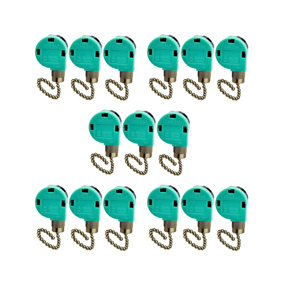 15 Pack Ceiling Fan 3 Speed 4 Wire Zing Ear Ze-268S6 Fan Pull Chain Replacement Speed Control 4711122508904