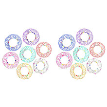 14St Magic Mandala Blomkorg Leksak Magiska Loops Wire Fidget Toy Flexibel Mjuka Magiska Leksaker för Vuxna Barn