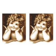 2X Round Full Diamond Angel Girl Diamond Painting Wall Decoration
