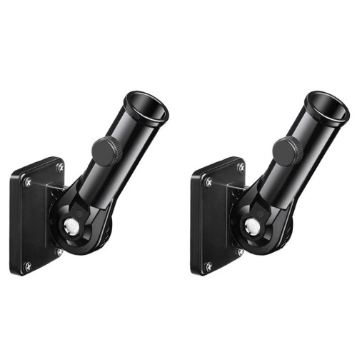 2X Flag Pole Holder Mounting Bracket Adjustable Flagpole Rod Hitch Bracket Multi-Position Flag Pole Mounting Bracket