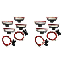 8Pcs Car LED Door Warning Light Welcome Projector Compatible with 6 7 MK5 MK6 B6 B7 CC