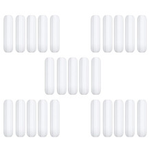 25 Stück 25mm (1 Zoll) PTFE Magnet Rührer Mixer Rühren Stab,Weiße Farbe,Labor Stab,Rühren Platten Stab,7mm25mm Rühren Stäbe