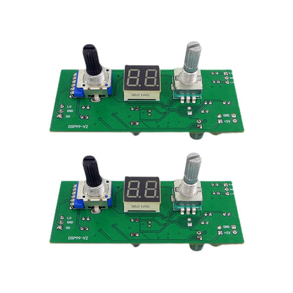 2X Dsp Digital Reverberation Karaoke Reverb Board Ktv Mixer Effector Anti-Whistling Module Multi-Sound Effects 4712551371459