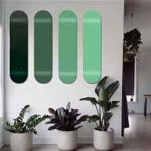 Colgador para Patineta de 8 Piezas Soporte para Cubierta de Montaje en Pared para ExhibicióN y Almacenamiento de Cubierta de Patinetas