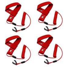 4X Stop Kill Safety Lanyard Fits Handlebar Key Floating Emergency Flameout Rope for All Jet Ski