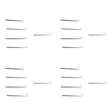 20Pcs Wig Hair Extension Hook Ventilating Needle for Wig Making Crochet Hook Tools Repair Lace Wigs Hook Needle