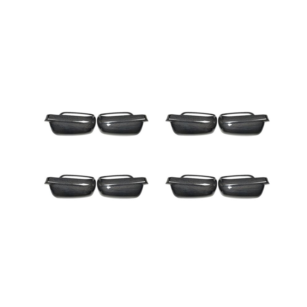 4X Carbon Fiber Abs Side Rear View Mirror Cover Replacement For Bora 1998-2009 6032238742401